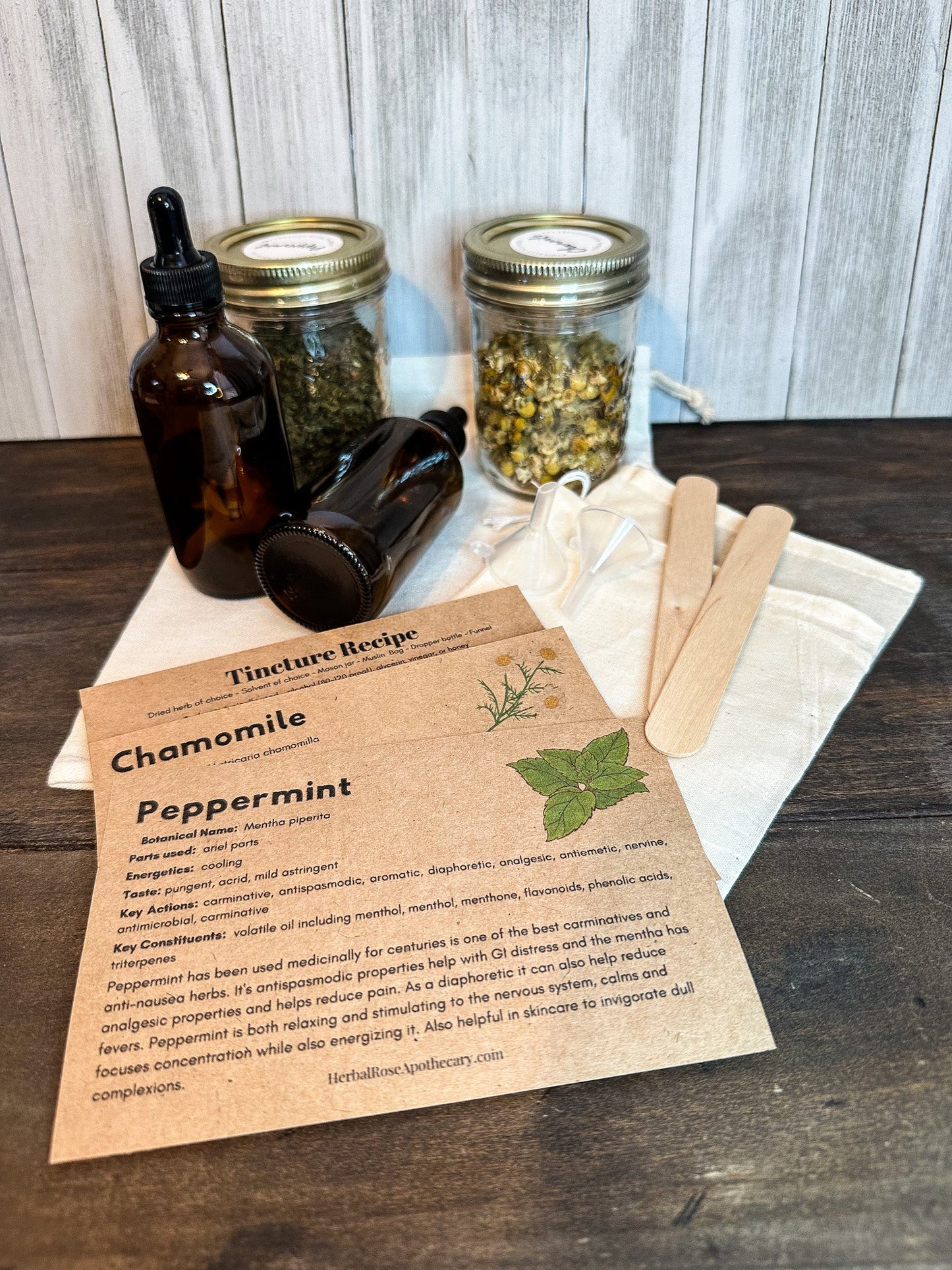 DIY 2 Herb Tincture Kit - Blessings Grow Meadows