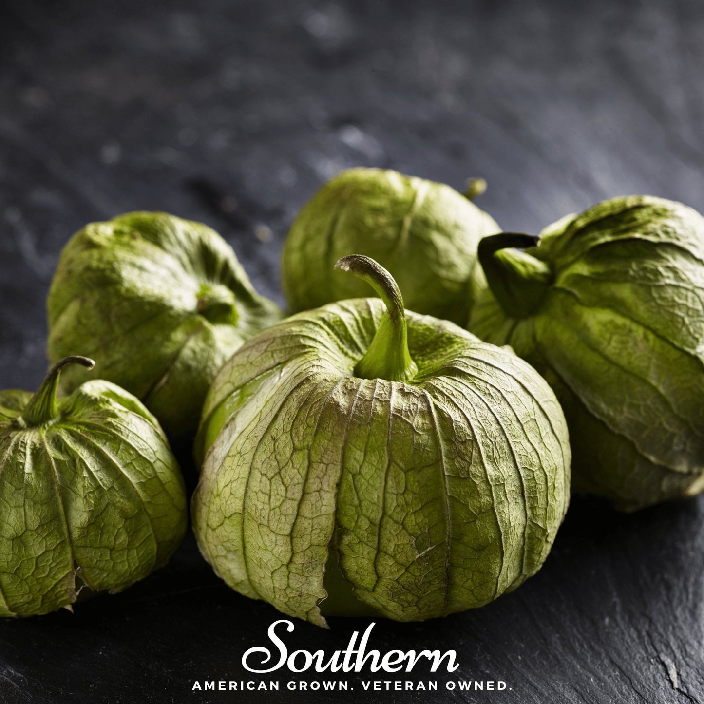 Green Verde Rio Grande tomatillo seeds from Southern Seeds, ideal for planting and growing fresh tomatillo plants.