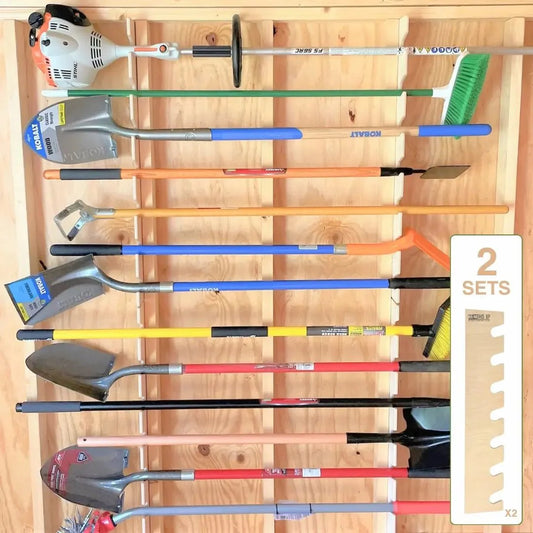 終極工具棚收納套件 – 庭院和園藝工具架