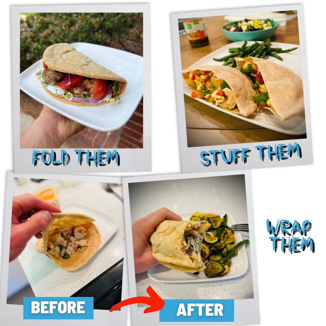 2 Bags of UnbelievaPitas - High Protein, Low-Carb Pitas (6 Breads) - Blessings Grow Meadows