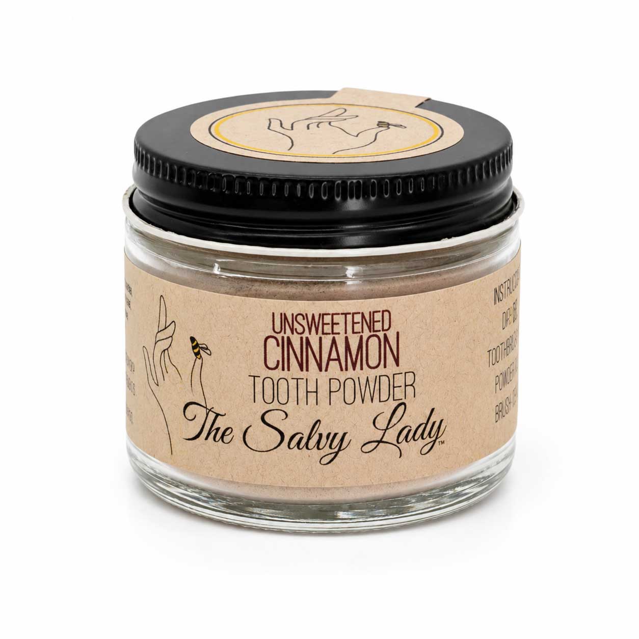 BuyNebraska.com Tooth Powder in 2 oz container, featuring multiple flavors, fluoride-free, suitable for oral hygiene and natural teeth cleaning.