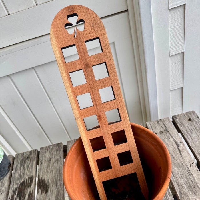 Unique Shamrock Trellis | Made in USA with US Cedar/Redwood - Blessings Grow Meadows