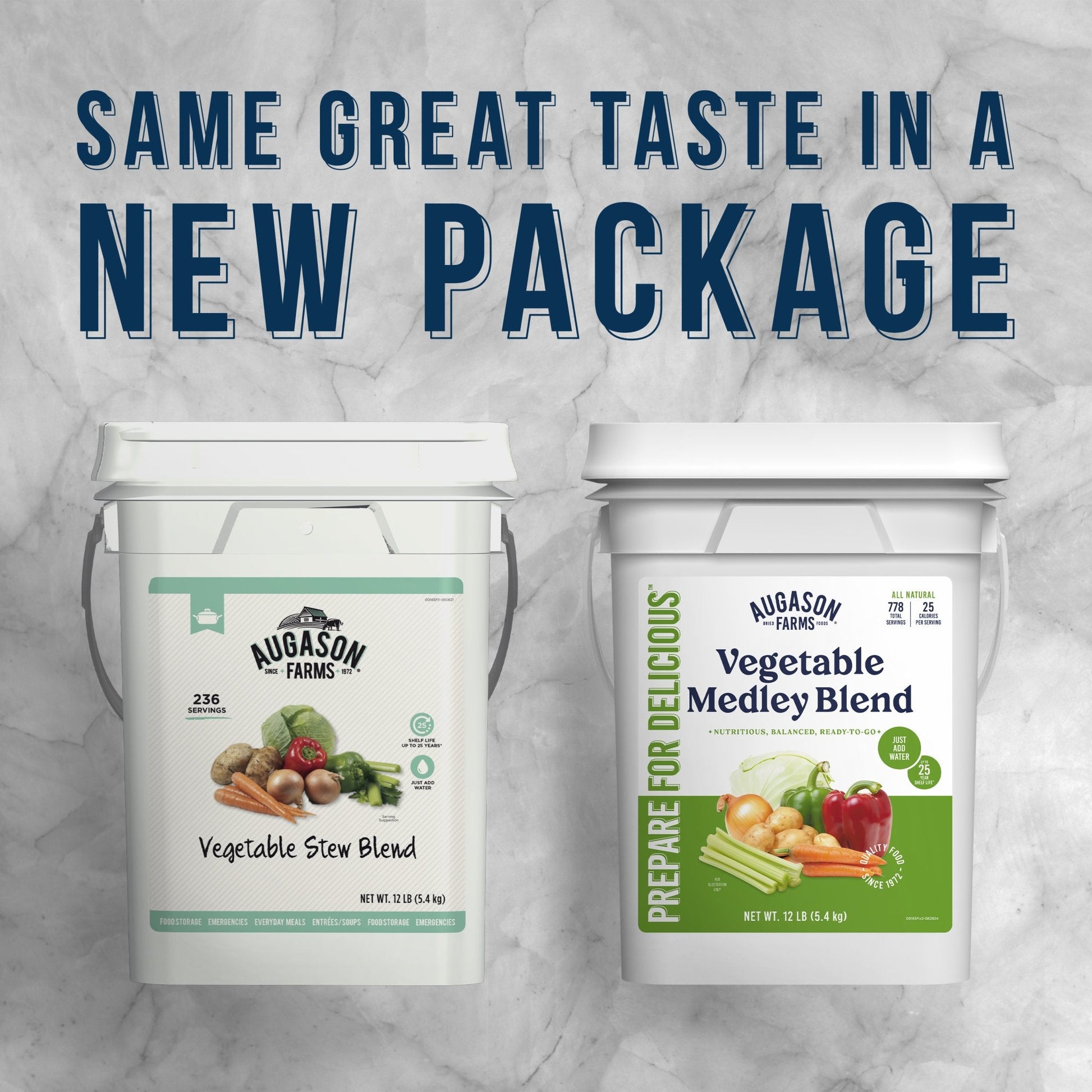 Vegetable Medley Blend 4 Gallon Pail, 778 Servings - Blessings Grow Meadows