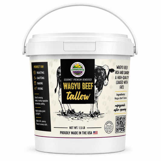 Rendered Wagyu Beef Tallow | 1.5 lb | Cornhusker Kitchen