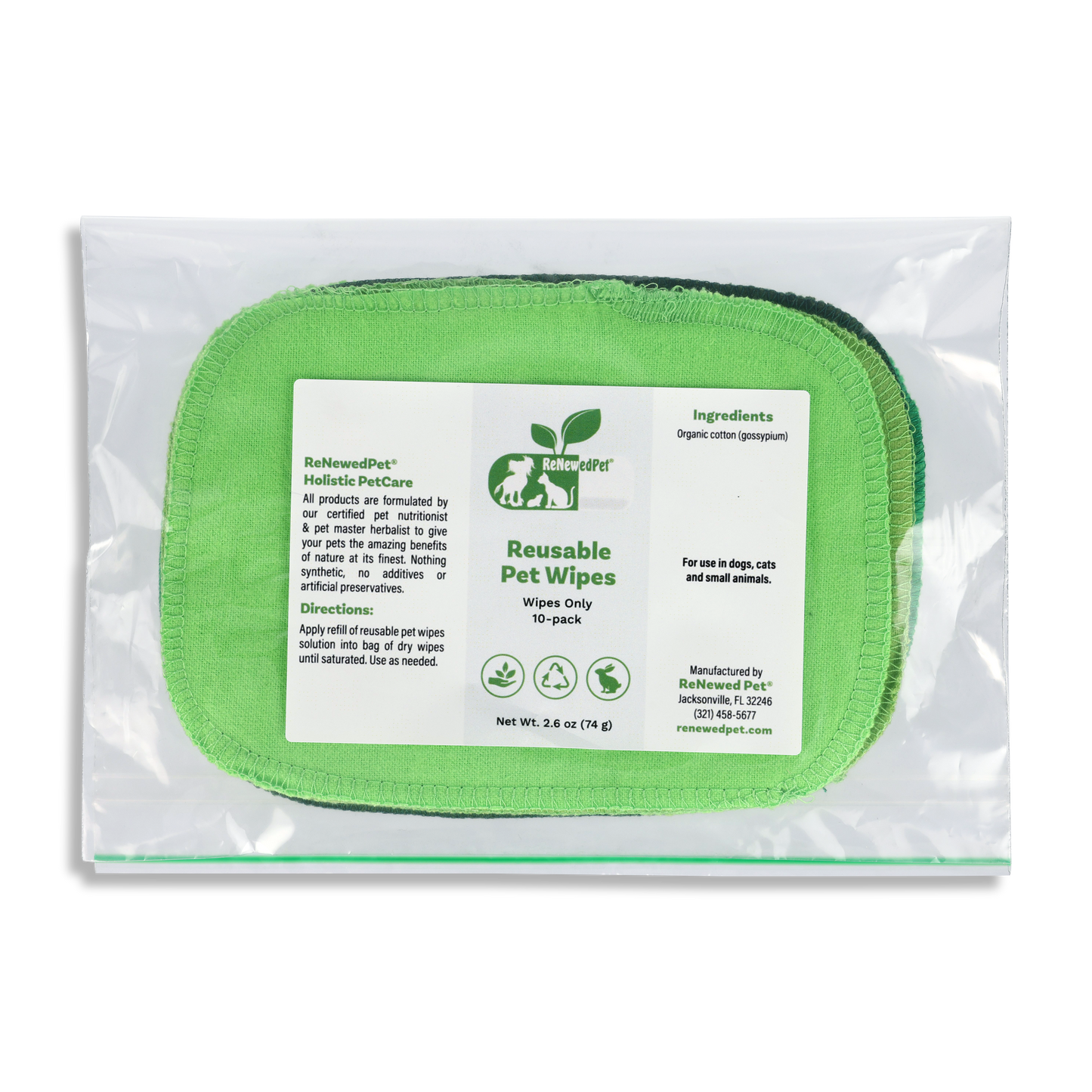 4-ALL PETS REUSABLE PET WIPES - Blessings Grow Meadows