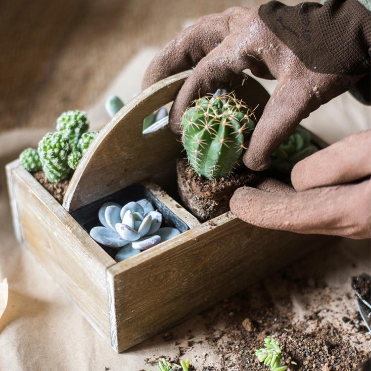 Wooden box basket with Carry Handle - RusticReach ~ Blessings Grow Meadows