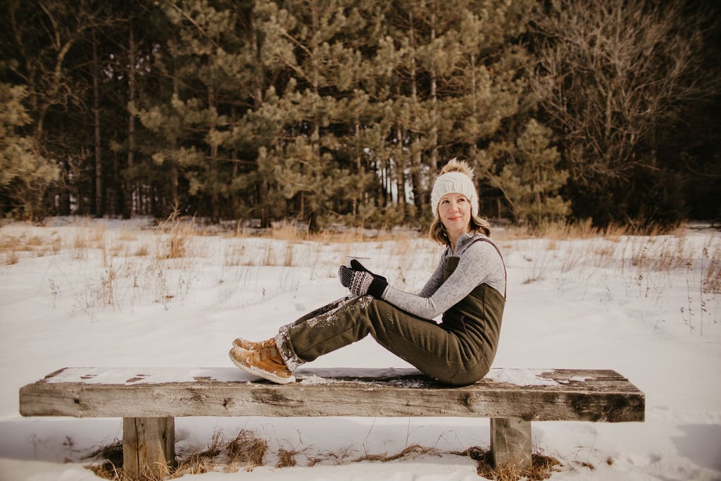 Ivory Peruvian wool knit hat with faux fur pom pom from Woolly Bear Knits, featuring a cozy, textured wool design.